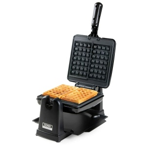 DOMO DO9224W Waffle Maker - Aparat dublu de vafe pentru vafe belgiene - Acoperire antiaderenta - 1400W - Negru - Img 5
