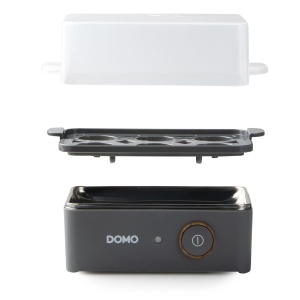 DOMO DO9283EK Egg Cooker pentru pana la 6 oua 'Wood You' - 400 W - gri mat - Img 5