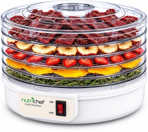 Dorrator Nutrichef 5 Rafturi, 600W, BPA-free, Alb