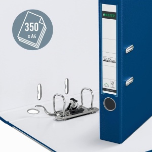 Dosar cu mecanism 180 Leitz 10155035, 5 cm, capacitate 350 foi, albastru - Img 3