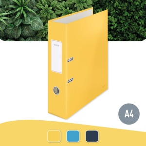 Dosar Leitz Cosy A4, 600 foi, 8 cm latime, galben cald, cod 10610019 - Img 2
