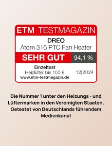 Dreo Heater 316 Gold 1500W Termostat Protectie Supraincalzire si Rasturnare Timer 12 Ore - Img 2