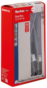Dublu diblu fischer DUOTEC 12 pentru gips-carton si gips-fibra, 10 bucati