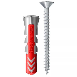 Dubluri cu surub Fischer DuoPower 5 x 25 mm, 100 bucati, pentru zidarie si gips-carton - Img 2