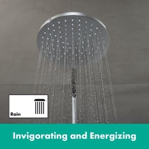 Dus cu cap de dus hansgrohe Vernis Blend, 205 mm, crom, montare peretetavan - Img 6