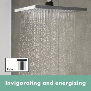 Dus cu efect de ploaie hansgrohe Crometta E 240, 240 x 240 mm, crom, 1 jet - Img 2