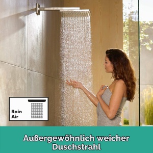 Dus cu efect de ploaie hansgrohe Raindance E 300 mm, EcoSmart, crom - Img 3