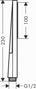 Dus cu mana hansgrohe Pulsify E, crom, design minimalist, functie anticalcar - Img 8