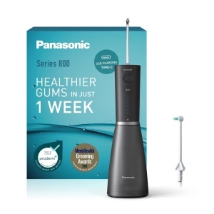 Dus cu ultrasunete Panasonic EW-DJ86, capacitate 200 ml, 5 nivele de presiune, negru