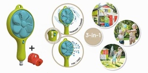 Dus de gradina Smoby 3-in-1, albastru si verde, pentru copii de la 2 ani - Img 10