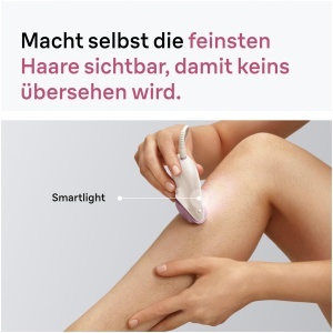 Epilator Braun Silk Epil 3-032, cu fir, roz, masaj si lumina SmartLight - Img 4