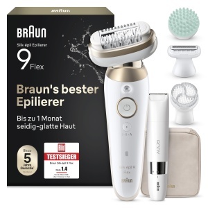 Epilator Braun Silkepil 9 Flex SkinSpa 9-481 3D, Aurie, Cu Cap Flexibil