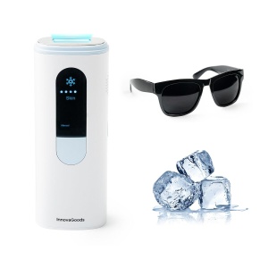 Epilator cu lumina pulsata Kulepil InnovaGoods, 999999 impulsuri, functie de racire, alb-albastru