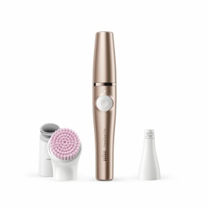 Epilator facial Braun FaceSpa Pro SE921, set beauty, bronz, Wet Dry - Img 3