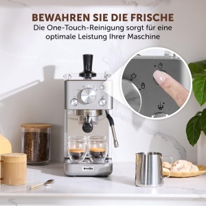 Espressor Breville Barista Slimline VCF185X 15 bar Spumator lapte integrat Argintiu - Img 3