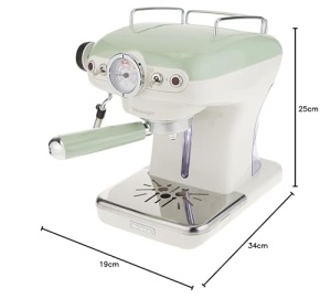 Espressor cafea Ariete Vintage 1389, 850W, 15 bar, rezervor 0.9L, Verde - Img 8