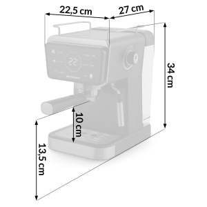 Espressor cafea Berdsen - 1,5 L, 1350 W, 20 Bar, Negru - Img 3