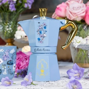 Espressor cafea Bialetti Moka Express Bridgerton 6 cesti, aluminiu, bleu - Img 3