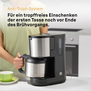 Espressor cafea Braun PurShine KF1505, 1.2L, 1000W, Negru - Img 5