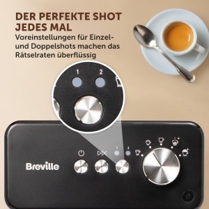 Espressor cafea Breville Prima Latte VCF183X, 15-bar, negru, cu spumator de lapte - Img 4