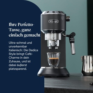 Espressor cafea DeLonghi Dedica EC685.BK, 15 bar, manual, negru - Img 2