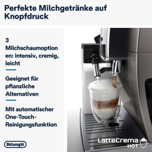 Espressor cafea DeLonghi Dinamica Plus 24 bauturi, Titanium - Img 4
