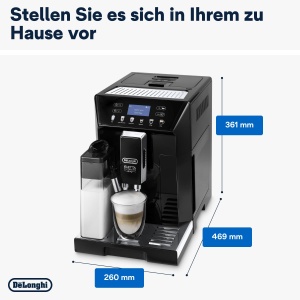 Espressor cafea DeLonghi Eletta Evo ECAM 46.860.B, 380g boabe, negru - Img 7