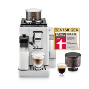 Espressor cafea DeLonghi Rivelia EXAM440.55.W, alb, 16 specialitati, touchscreen 3,5