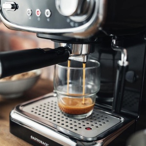 Espressor cafea Gastroback 42615, 1100 Watt, 1.2 L, NegruSilver - Img 3