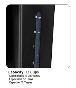 Espressor cafea HAEGER CAFE Noir, 12 cesti, 680 W, cu functie anti-tropire - Img 7