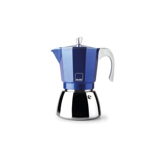 Espressor cafea IBILI Elba Blue, 6 Tasse, Aluminiu, Inox