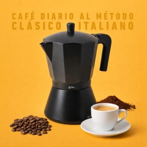 Espressor cafea Jata Hogar CFI12, capacitate 12 cesti, inductie, aluminiu negru - Img 3