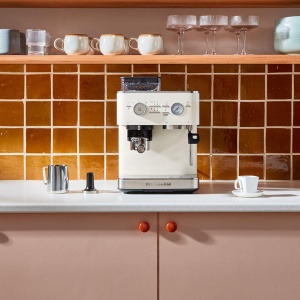Espressor cafea KitchenAid 5KES6551, 15-bar, alb, cu rasnita integrata - Img 2