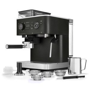 Espressor cafea KitchenAid 5KES6551 cu moara, 15 bari, negru