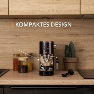 Espressor cafea Krups Virtuoso, 15 bar, inox, cu abur pentru spuma, negru - Img 3