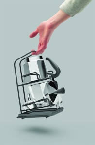 Espressor cafea Metaltex Moka-Station 3, capacitate 3 cesti, cu maner practic - Img 2