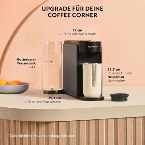 Espressor cafea Nespresso Delonghi Vertuo Up, 1.4L, 5 dimensiuni, gri - Img 5