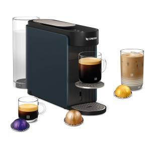 Espressor cafea Nespresso Krups VERTUO Up, 1,4L, Ocean Blue, 5 dimensiuni cana