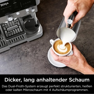 Espressor cafea Ninja Luxe Cafe Premier 3-in-1, Metallic Grau, 25 setari macinare - Img 6
