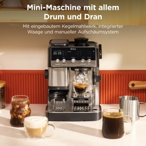 Espressor cafea Ninja Luxe ES301EU, 2-in-1, cu integrat mojar si spumator de lapte - Img 2