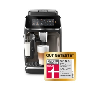 Espressor cafea Philips 3300 Series EP334790, 6 bauturi, Touchscreen, Negru