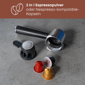 Espressor cafea ProfiCook PC-ES 1266, 20 bar, 1.2L, cu sistem de spumare - Img 2