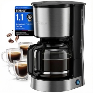 Espressor cafea ProfiCook PC KA 1330, 12-14 cesti, 800W, inox