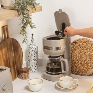 Espressor cafea Salter Rise, 1.5L, 12 cesti, 900W, culoare taupe - Img 2