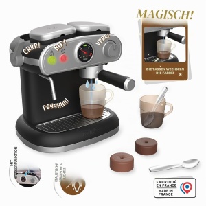 Espressor cafea Smoby cu functie de apa, lumini si sunete, set accesorii inclus - Img 2
