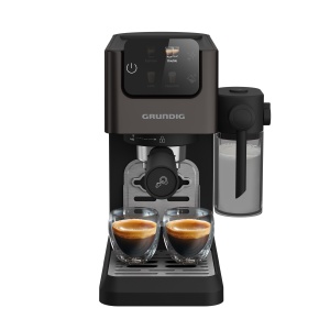 Espressor Grundig KSM 6430 20 Bar Touchscreen Rezervor lapte integrat Dark InoxNegru