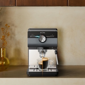 Espressor manual Krups Authentic XP384G10 15 bar Dark Silver functie spumare lapte - Img 8