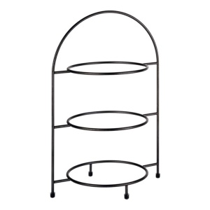 Etajera metalica APS Industrial pentru 3 farfurii, dimensiuni 19,5x29 cm, inaltime 43 cm