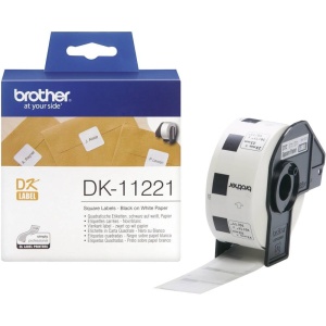 Etichete Adesive Brother DK11221, 1000 bucati, 23 x 23 mm, Alb