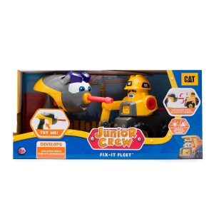 Excavator pentru copii CatToysOfficial Fix-It, motorizat, galben, cu lumini si sunete - Img 6